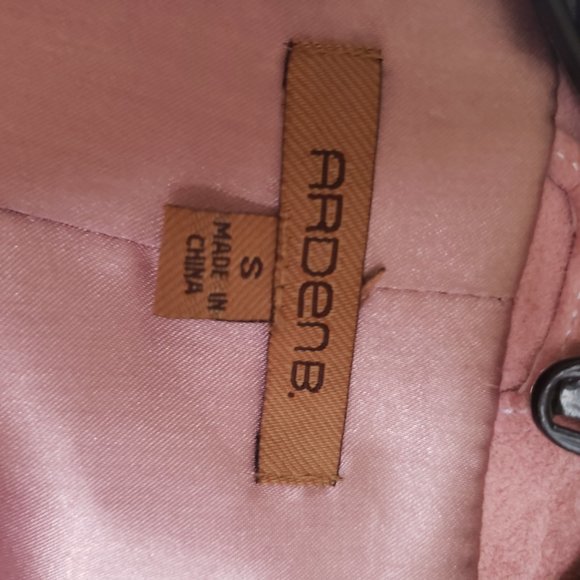 Vintage Light Pink Suede Arden B. Coat - Picture 2 of 6